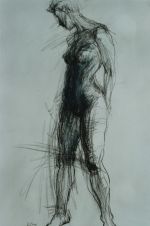 Nude sketch 1 1990 by Poh Sum Wong